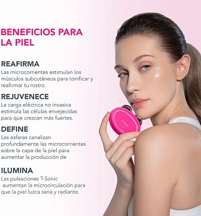 Limpiador Facial Eléctrico de Silicona Tipo Foreo Masajea y Rejuvenece la  Piel